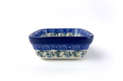 428 Bunzlau vierkant schaaltje 9,5 x 9,5 cm 1932X 428 Kleine vierkante schaaltjes 9,5 x 9,5 cm